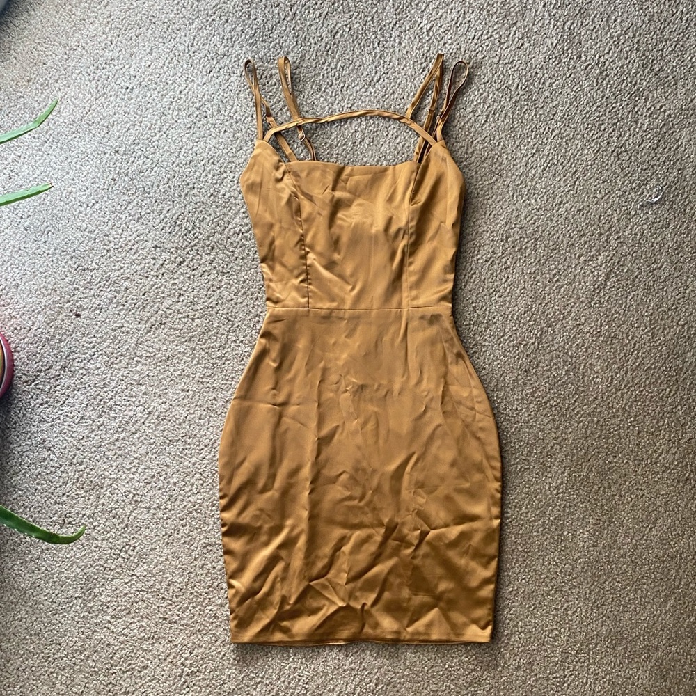 OH POLLY run the show satin mini dress